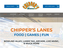 Tablet Screenshot of chipperslanes.com